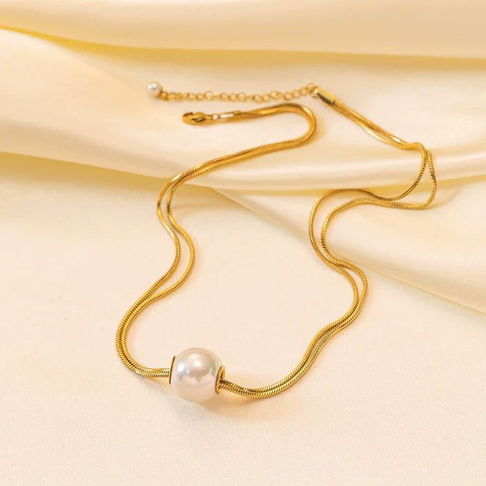 Colier Elysian Pearl Auriu