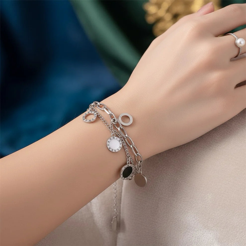 Brățară Damă Opal Argintie