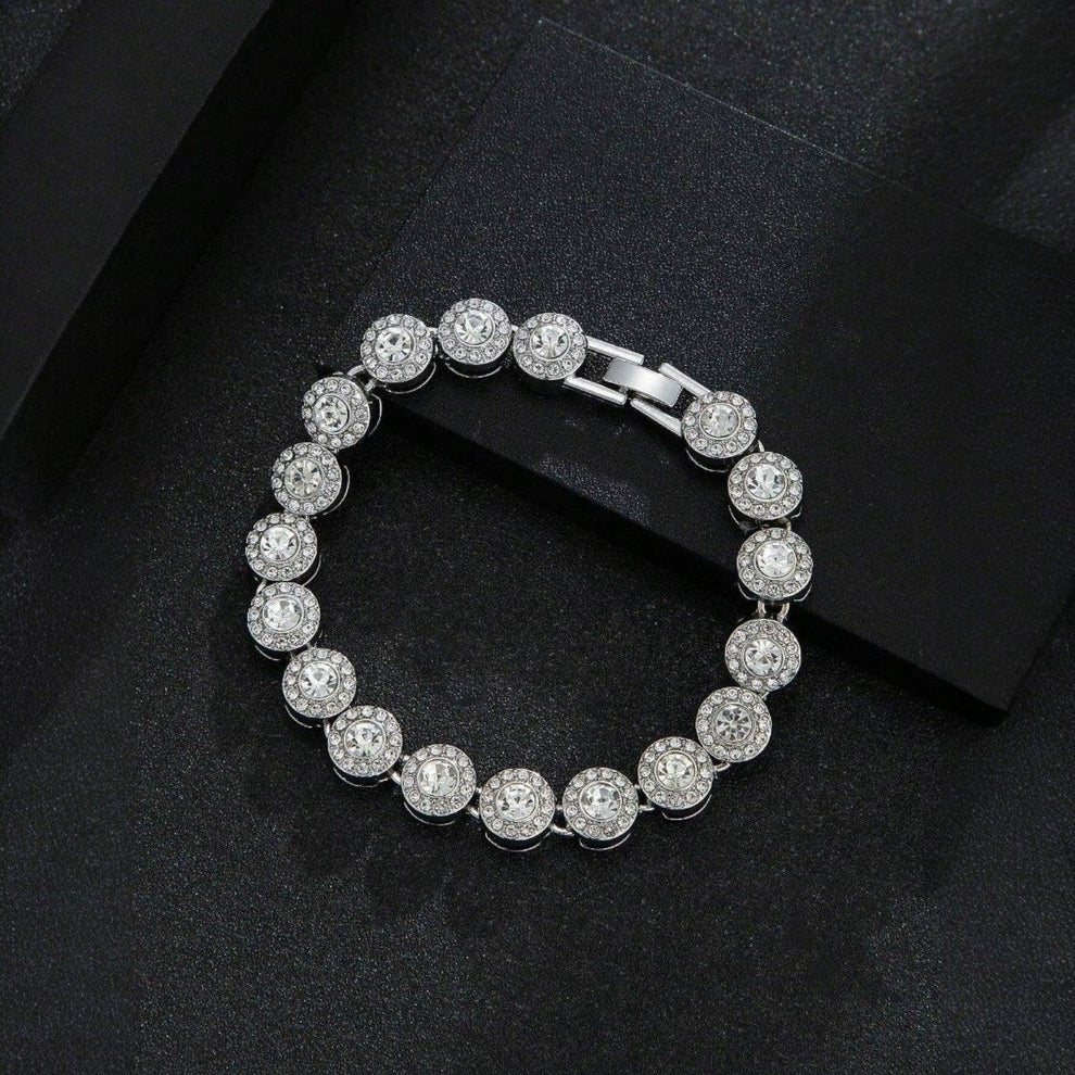 Set Crystal Royal Argintiu