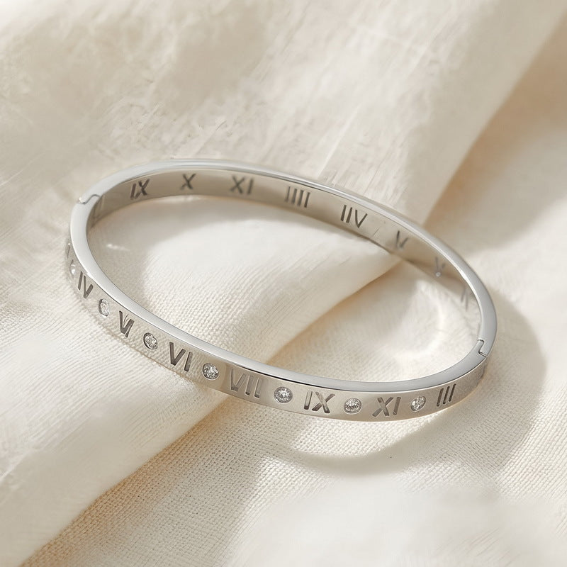 Brățară Argintie cu Cifre Romane