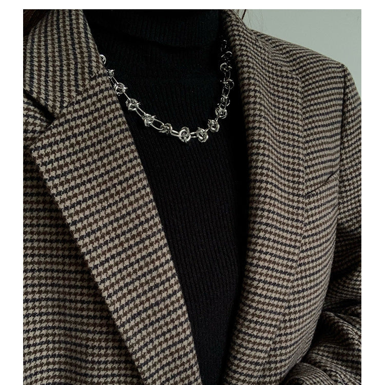 Colier Nexus Argintiu