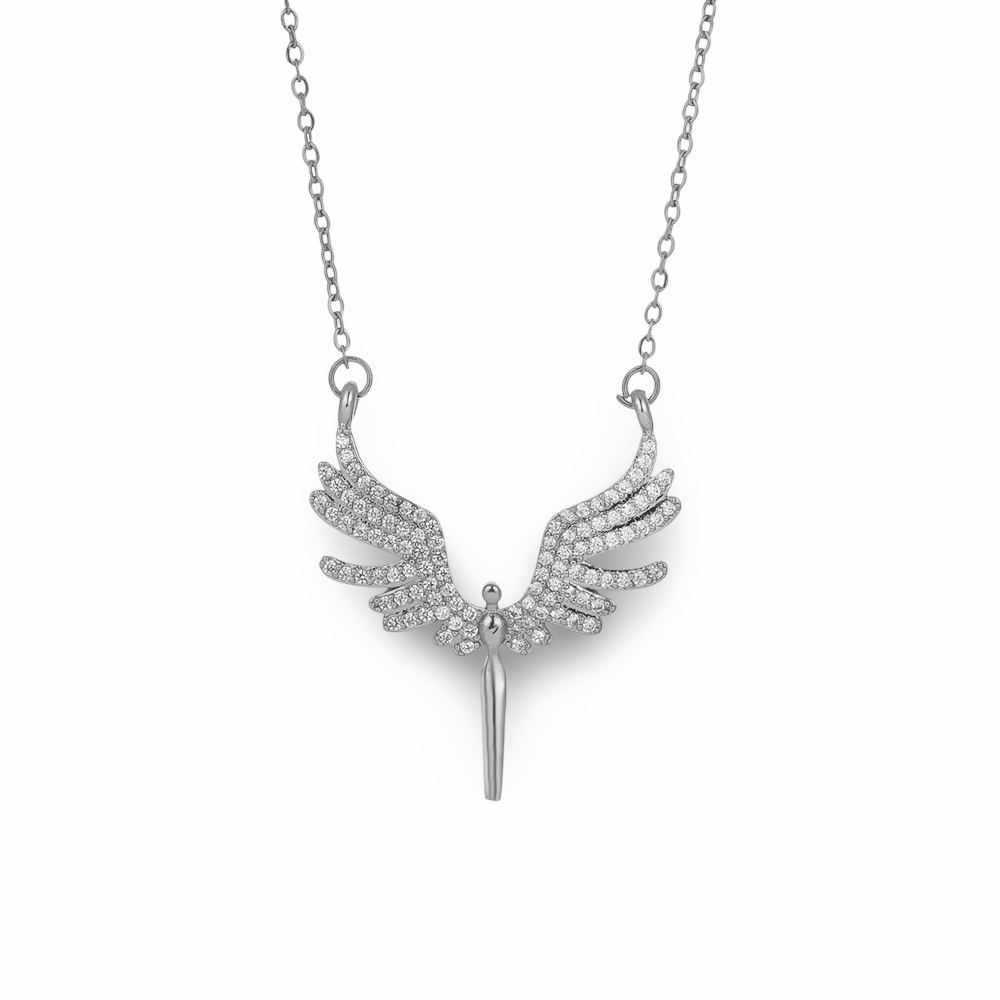 Colier Angel Wings Argintiu