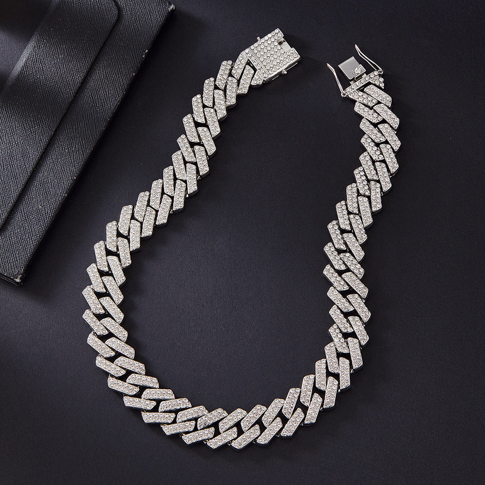 Colier Cuban Silver cu Zirconia