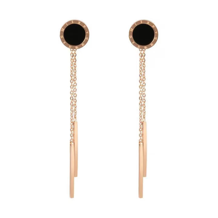 Cercei Damă Lungii Rose Gold