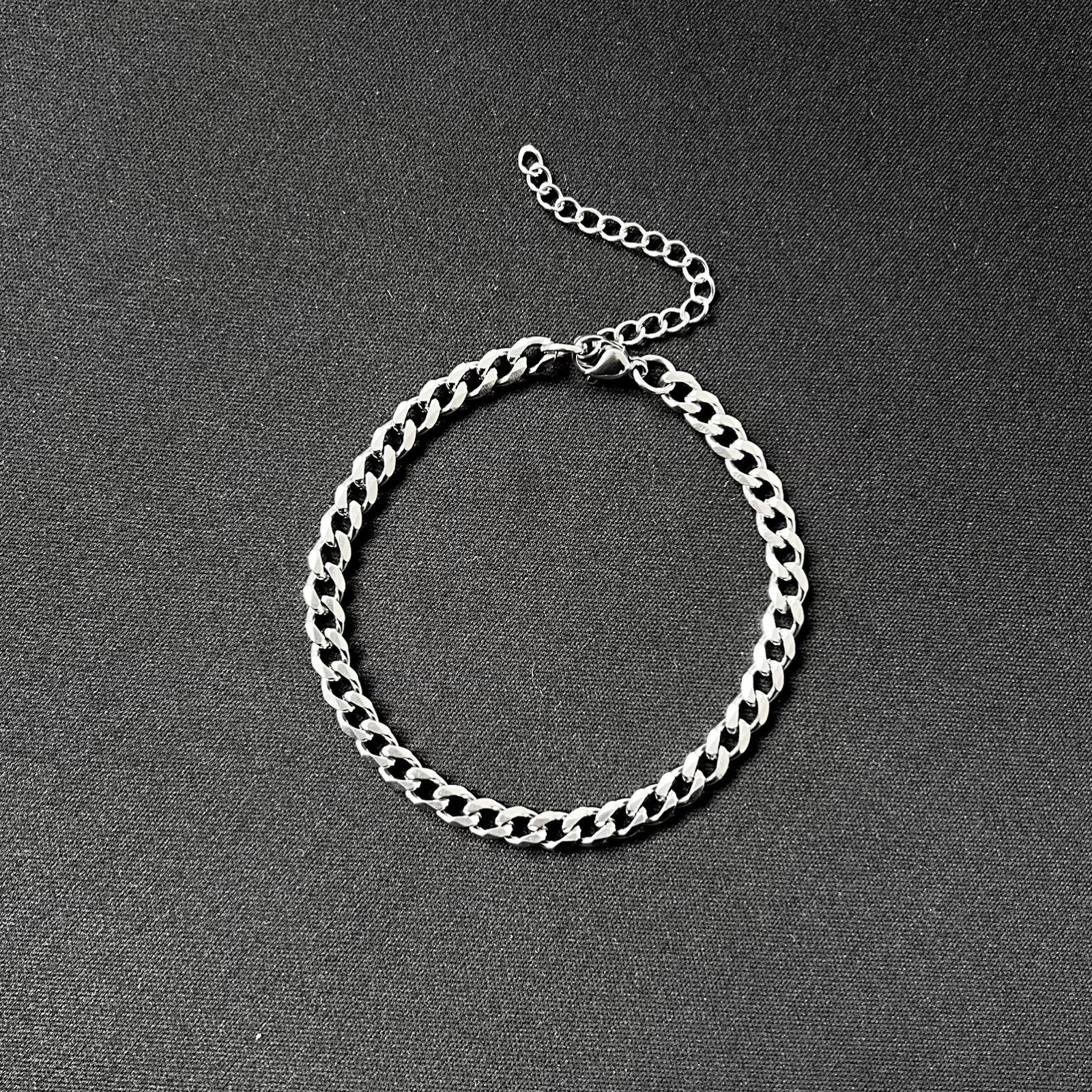 Brățară Cuban Silver 5mm