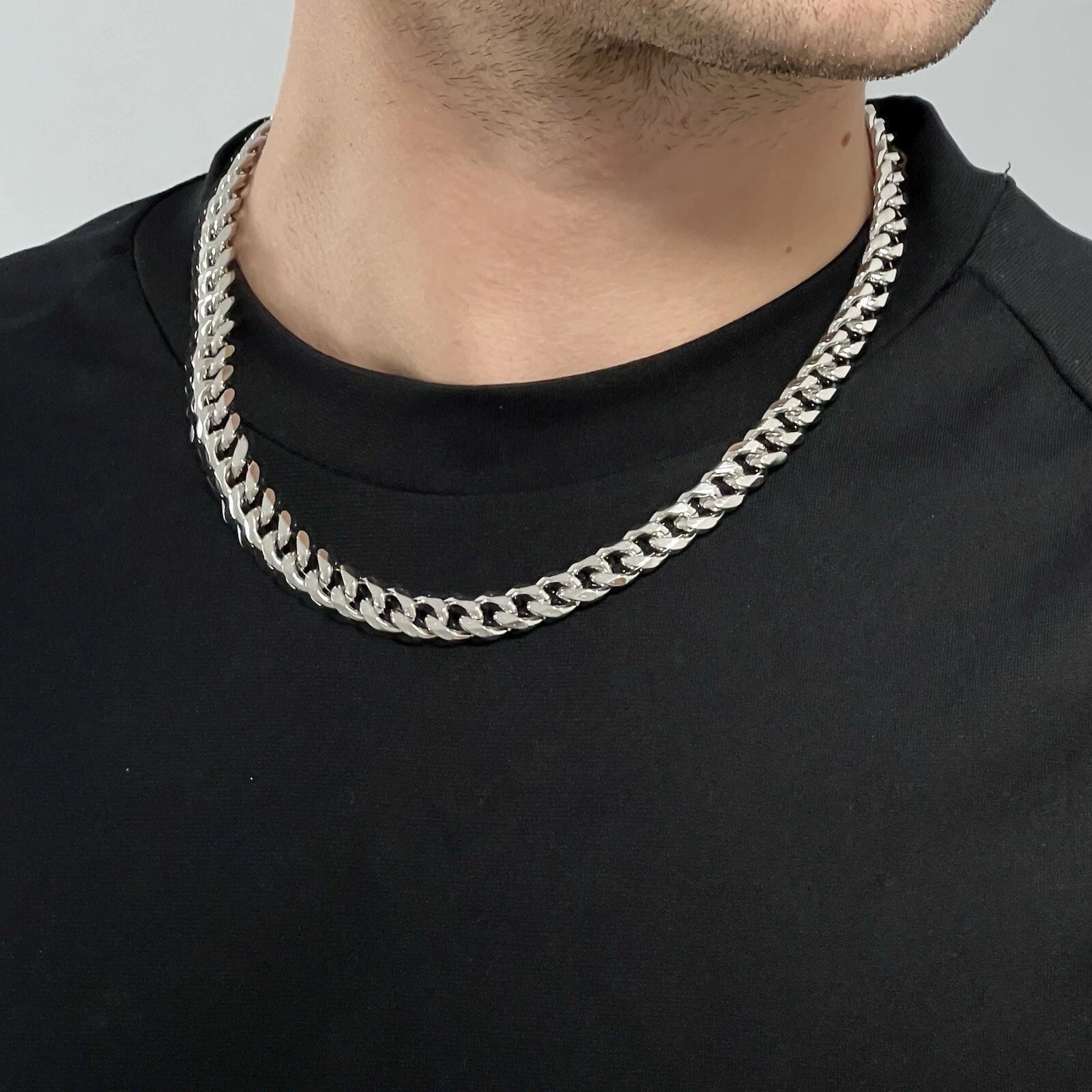 Colier Cuban INOX 9mm