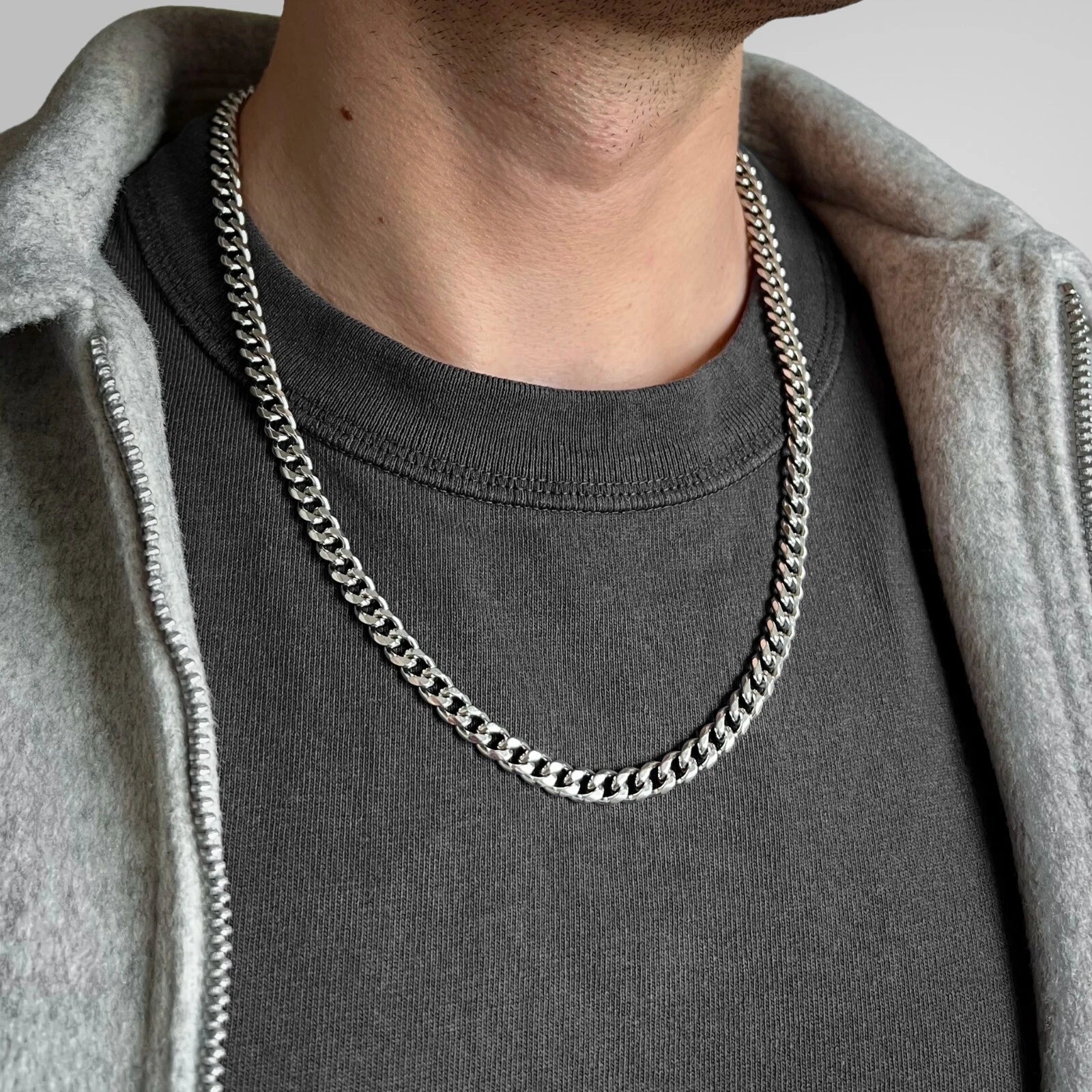 Colier Cuban INOX 7mm