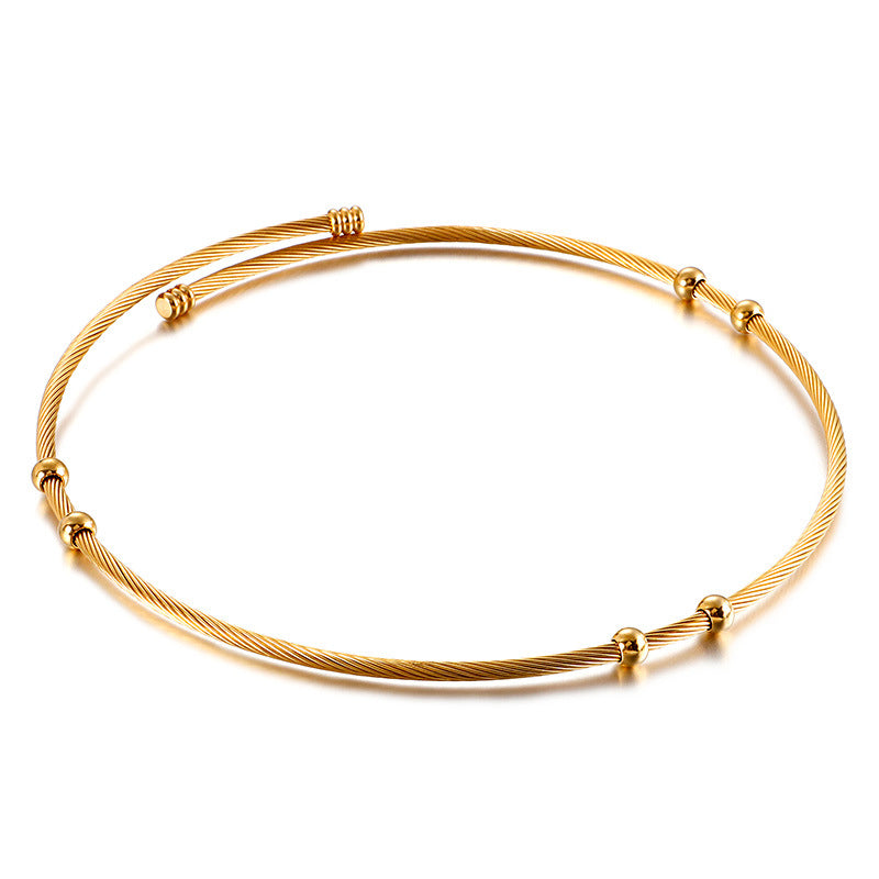 Colier Twist Cable Auriu