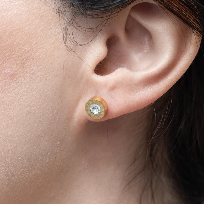 Cercei Cifre Romane Aurii