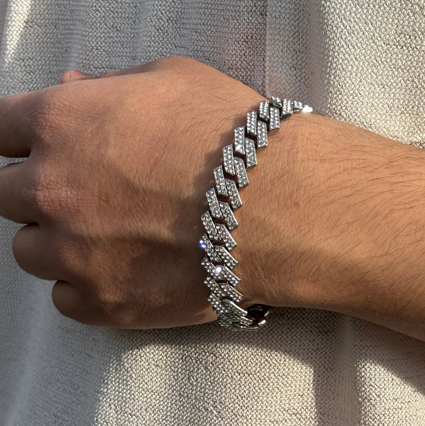 Brățară Cuban Silver Flat