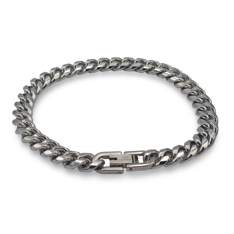 Brățară Cuban Silver 8mm