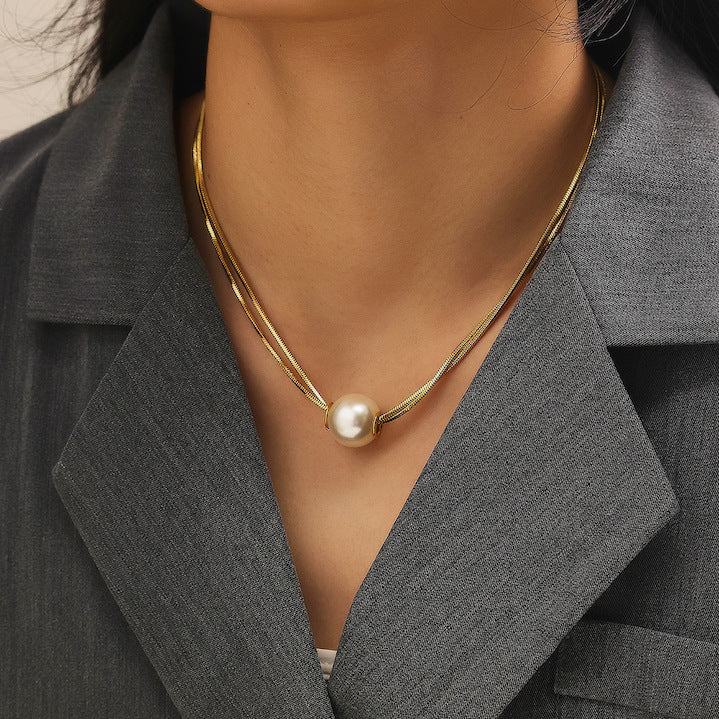 Colier Elysian Pearl Auriu