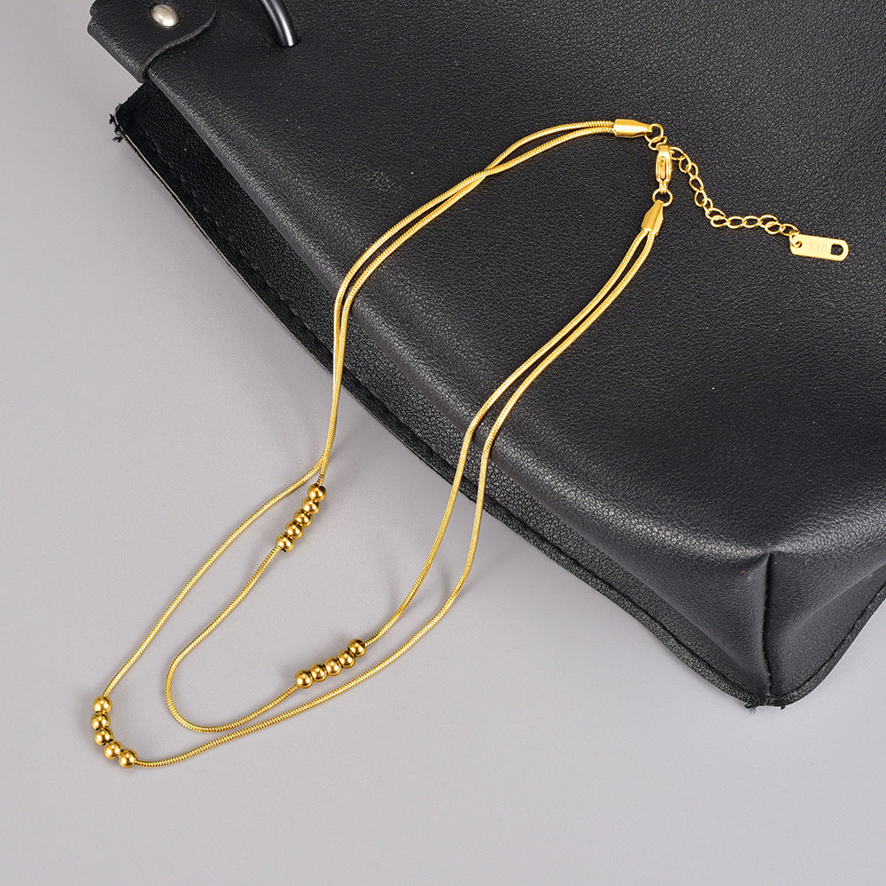 Colier Golden Duo Auriu