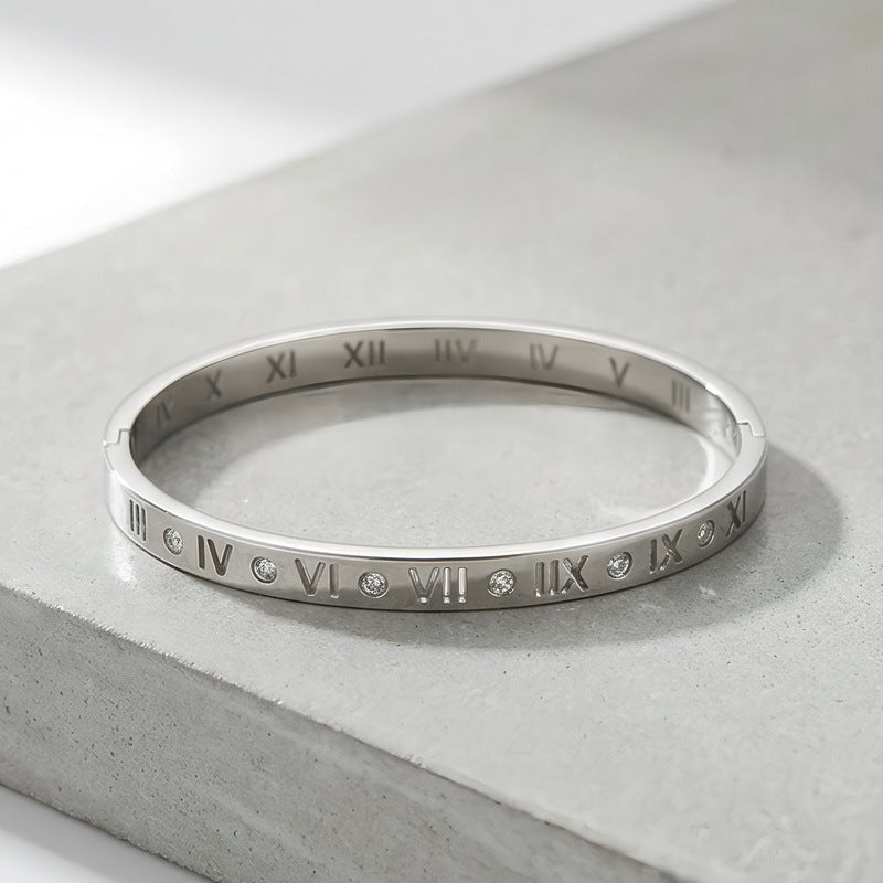 Brățară Argintie cu Cifre Romane