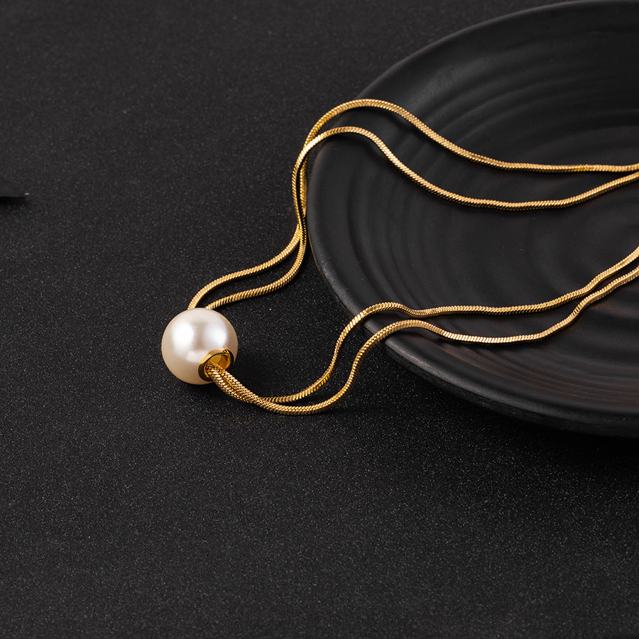 Colier Elysian Pearl Auriu