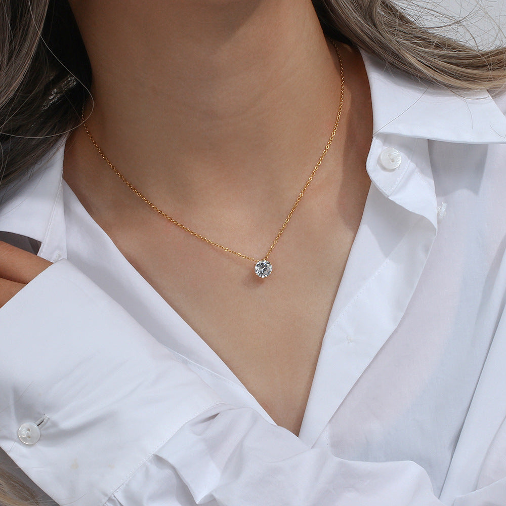 Colier White Aura Auriu