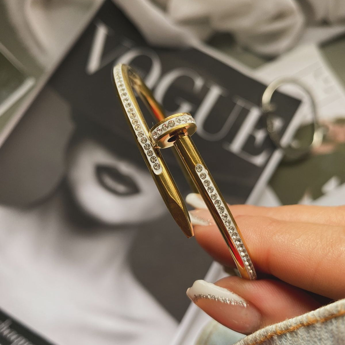 Brățară Tip Cui Aurie