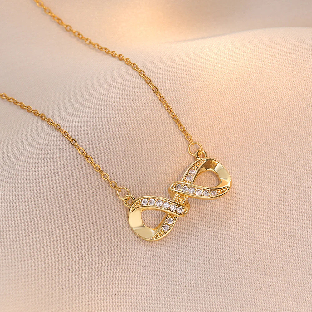 Colier Golden Infinity Auriu