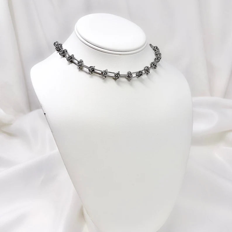 Colier Nexus Argintiu