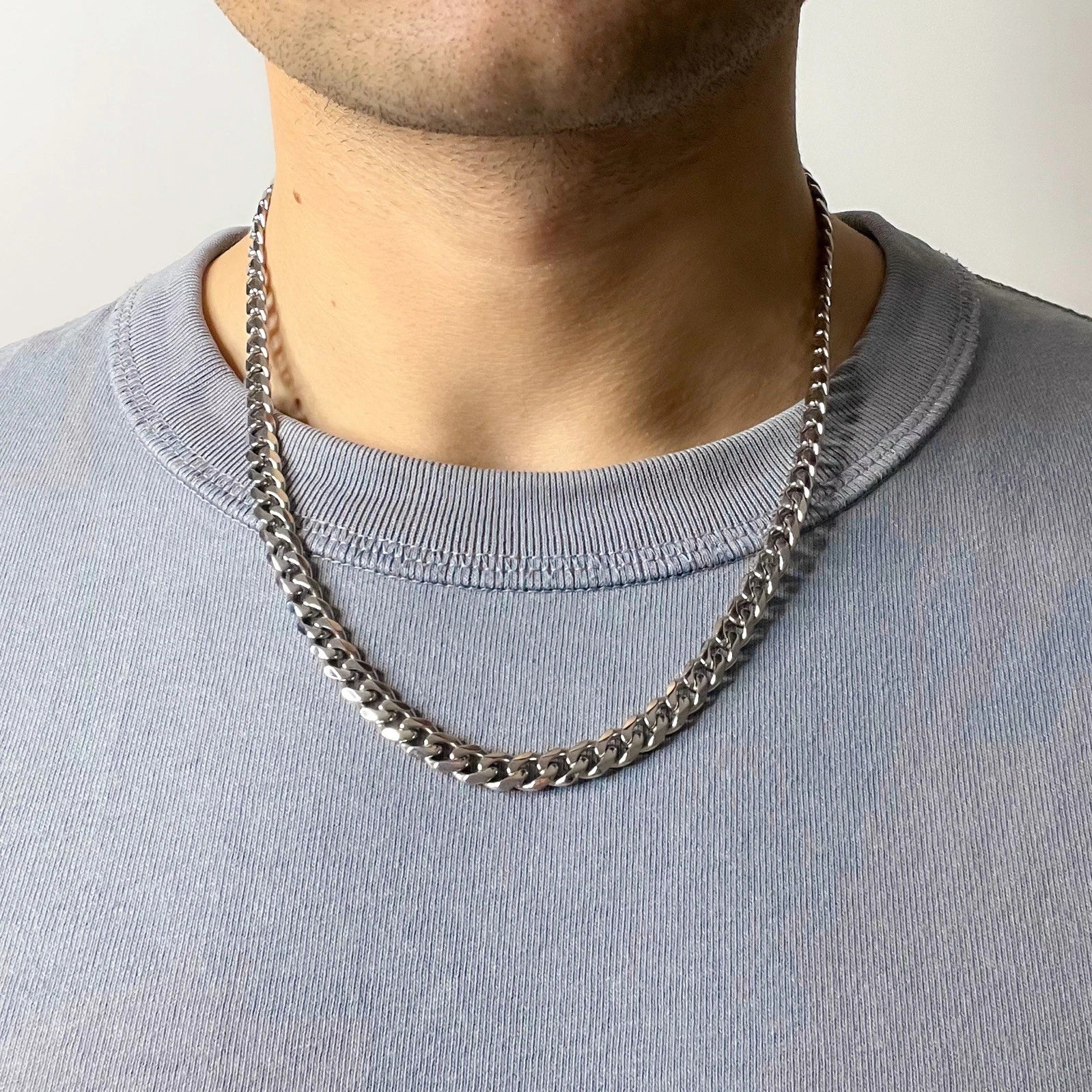 Colier Cuban INOX 8mm