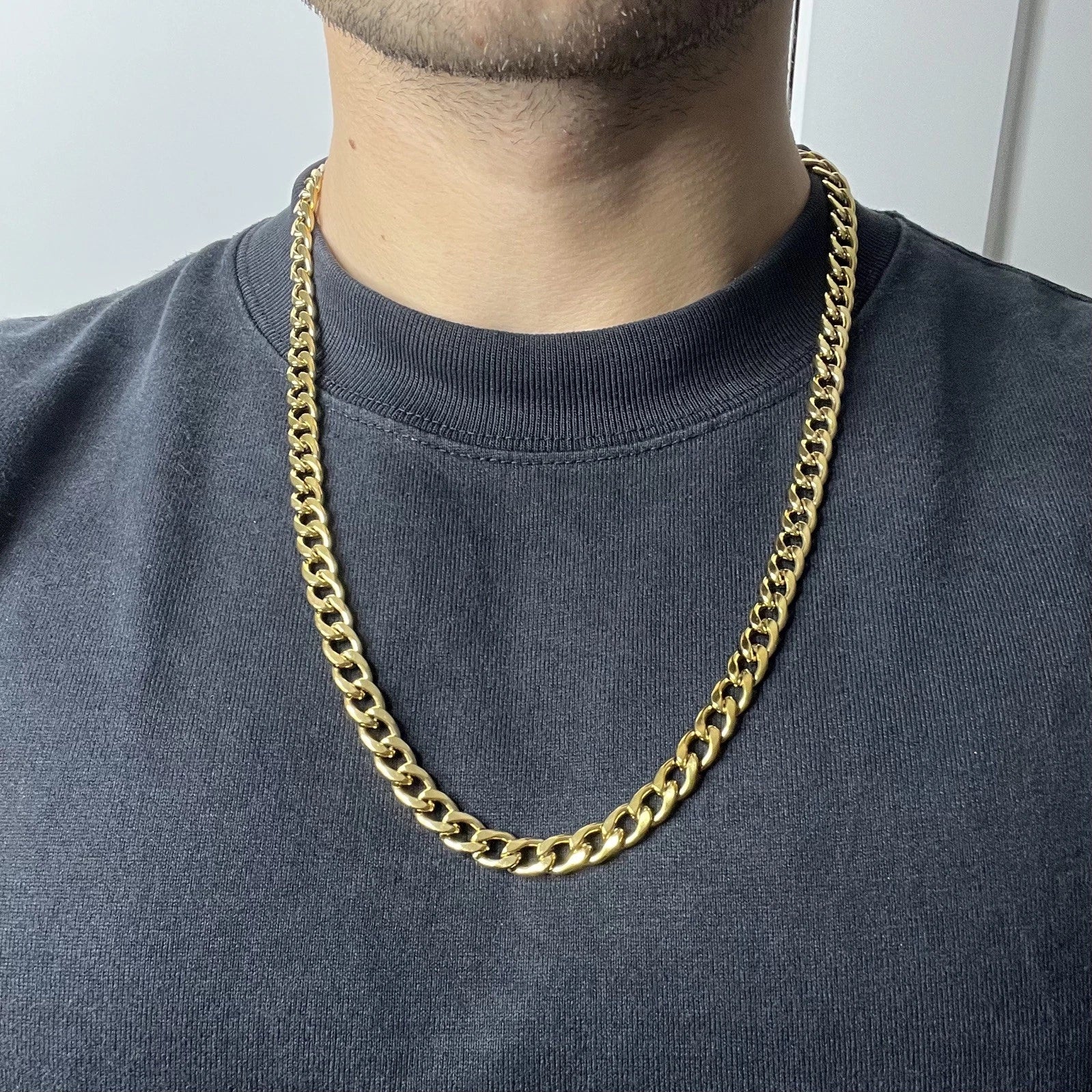 Colier Cuban Gold INOX 7,5mm