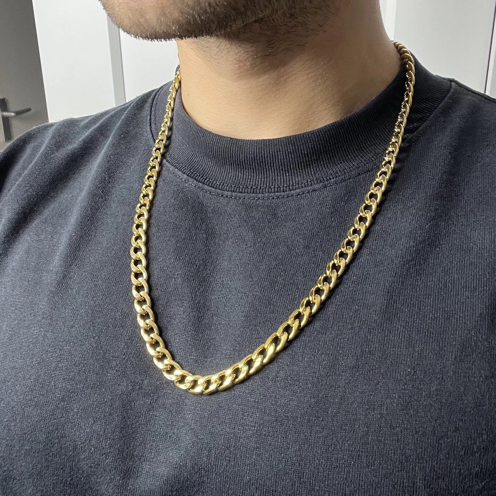 Colier Cuban Gold INOX 7,5mm